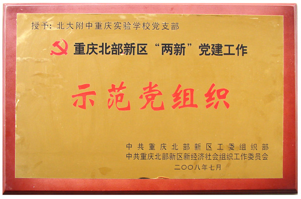 重庆北部新区“两新”党建示范党组织